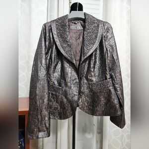 Shimmering Textured Women's Blazer
